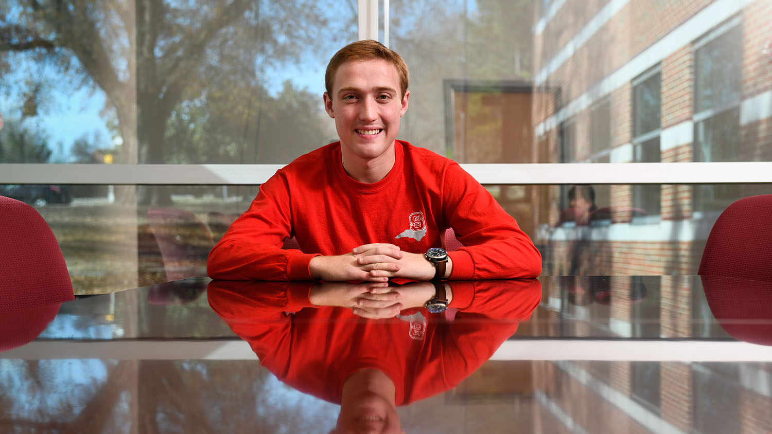 CALS first-year student and state FFA officer Ty Meyer