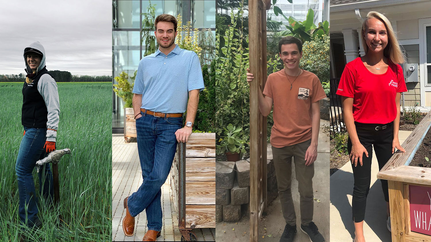 Four NC State CALS students pictured