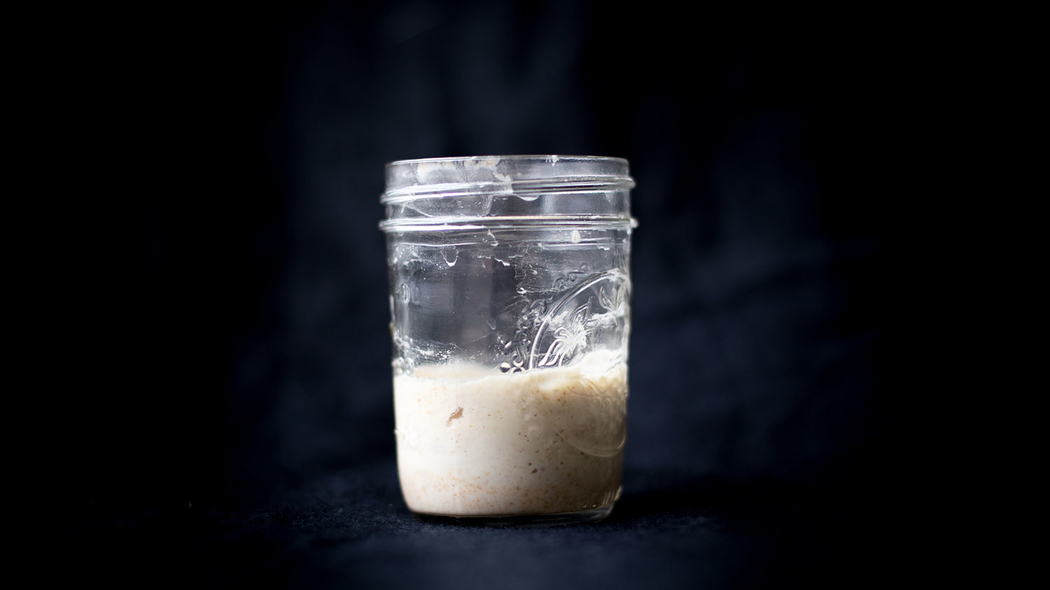 jar of sourdough starter