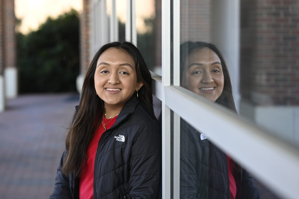 Elizabeth Espino spends most of her days on NC State's campus in agriculture education classes.