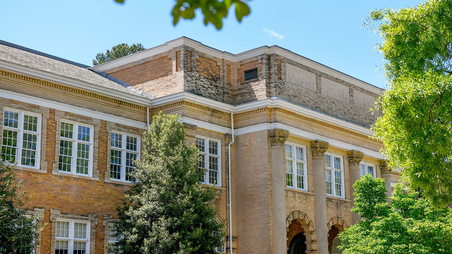 Patterson Hall on a spring day. Photo by Becky Kirkland.