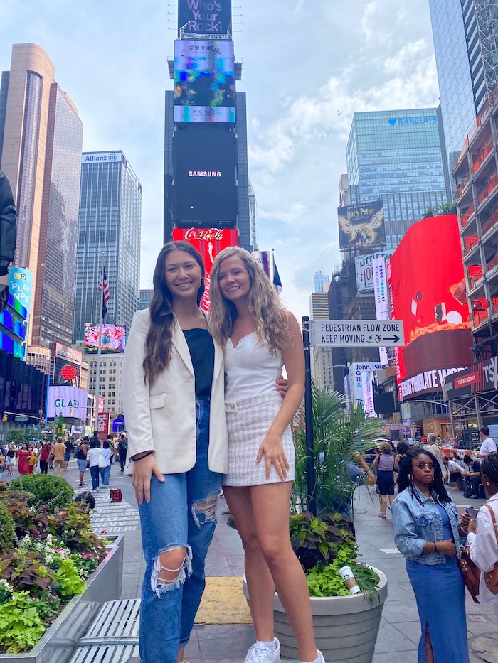 two CALS students in NYC