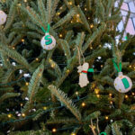 N.C. PSI ornaments on a tree.