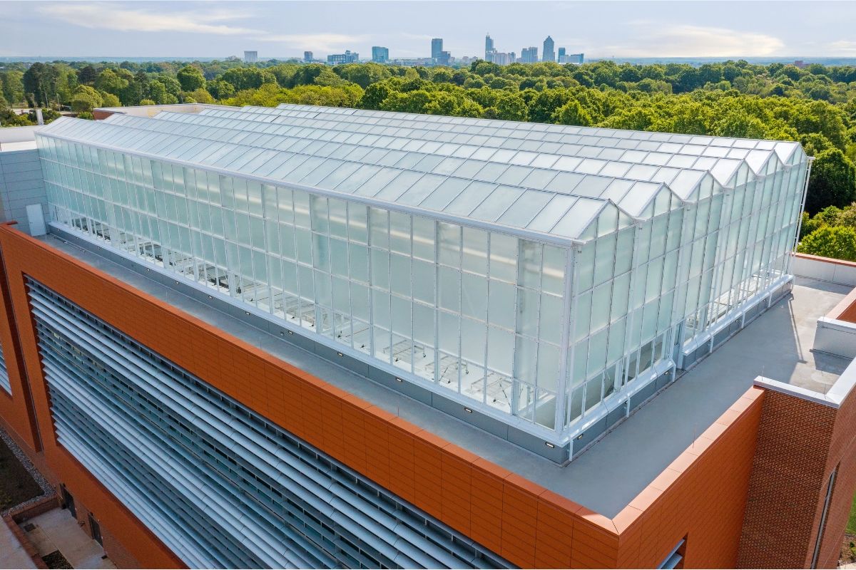 Plant Sciences Building rooftop greenhouses
