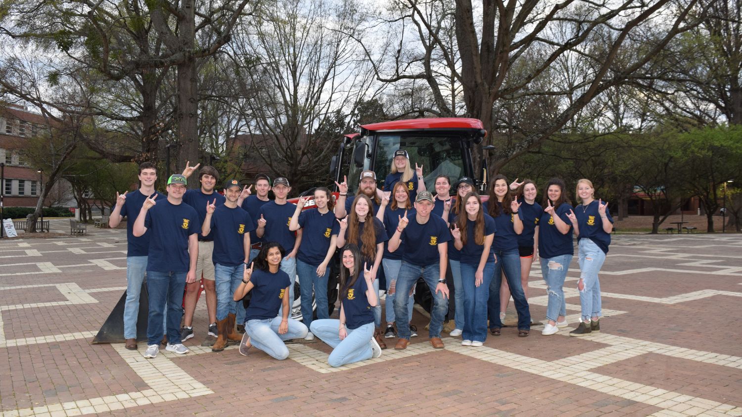 The Alpha Zeta fraternity on campus