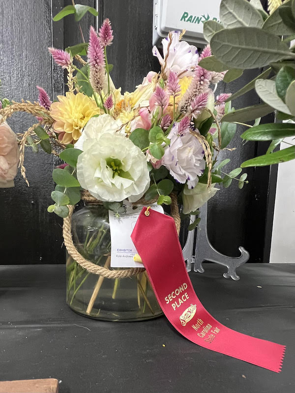 A bouquet that won second place at the State Fair