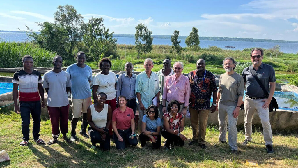 group of faculty with Kenyan leaders