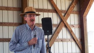 Extension Professor Ted Feitshans at the 2016 Beef Cattle Field Day in Goldsboro. Feitshans is retiring September 1.