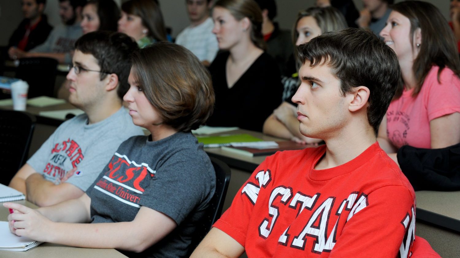 Students in a classroom at NC&#160;State