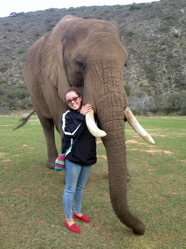 CALS Animal Science Senior Ruby Monn With Elephant