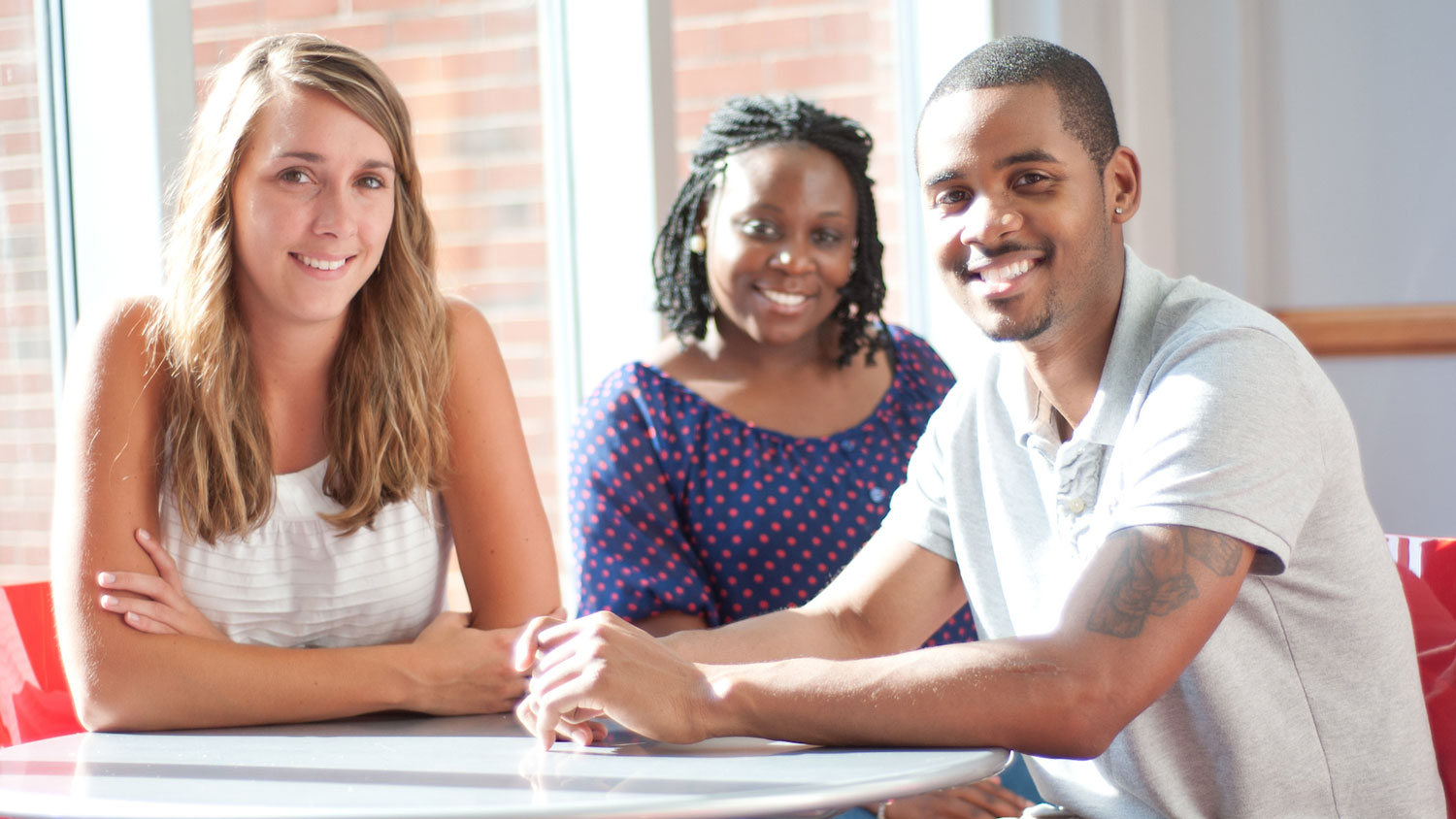 Smiling students