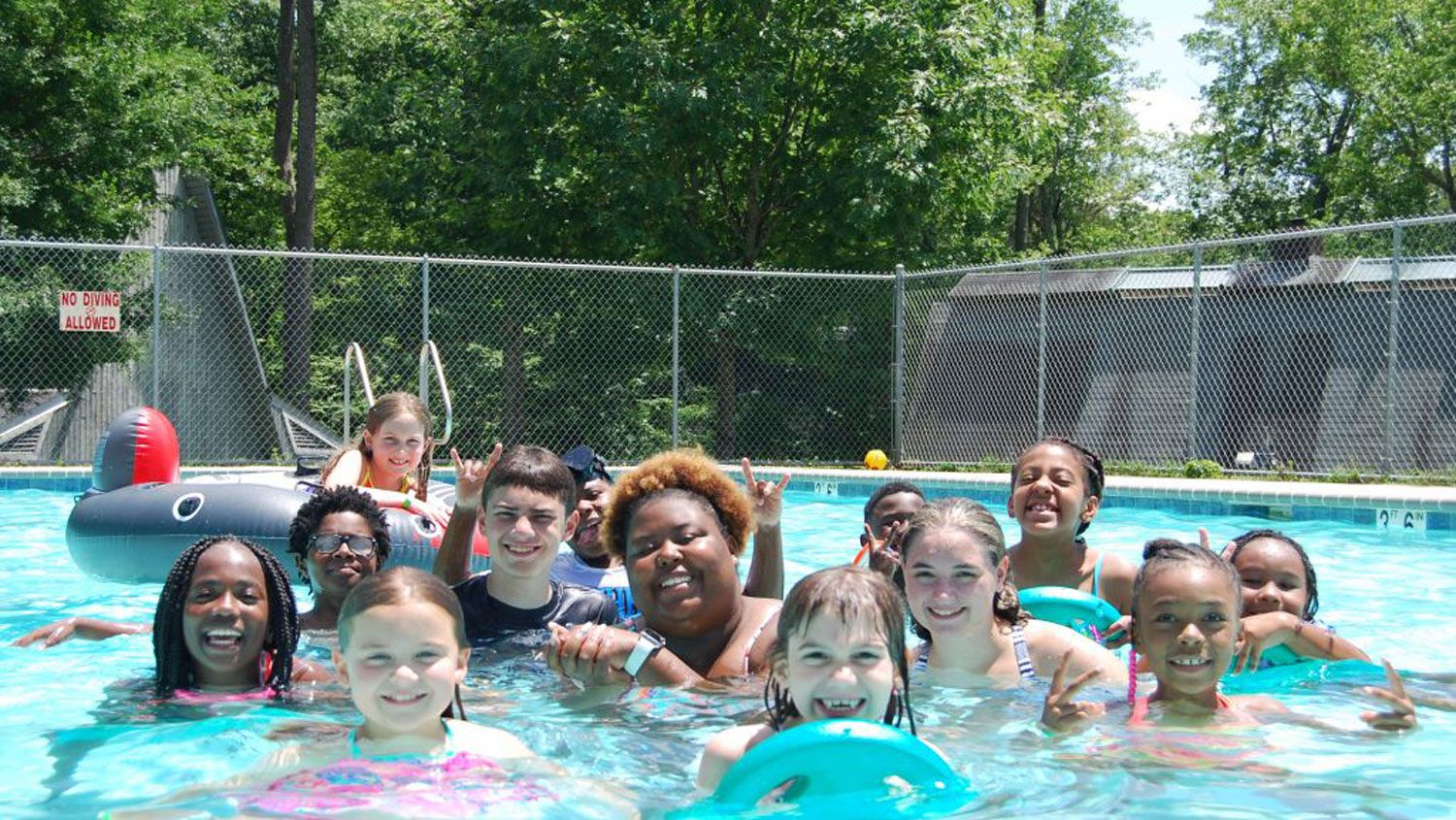 Campers at Betsy-Jeff Penn 4-H Center enjoy pool time during a previous camp.
